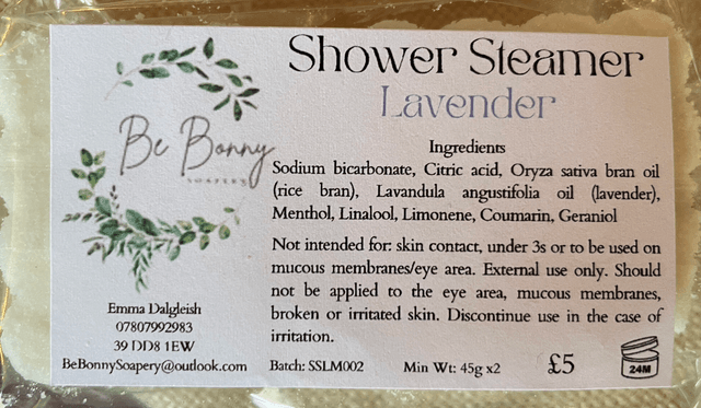 Shower Steamers, Essential Oils + Menthol